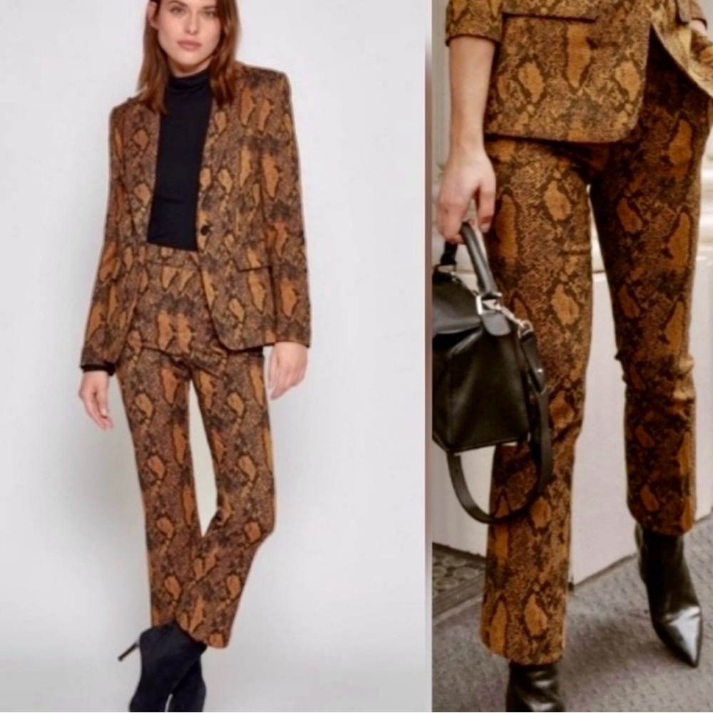 Joie Brown Snake Print Pants